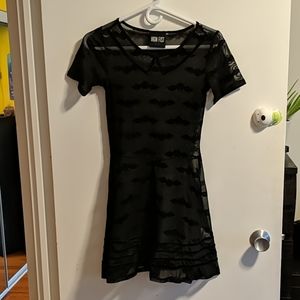 Black bat dress